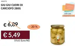 Prezzemolo e Vitale Giu giu cuori di carciofo offerta
