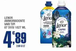 Splendidi e Splendenti Lenor ammorbidente vari tipi 87 dosi offerta