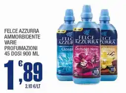 Splendidi e Splendenti Felce azzurra ammorbidente varie profumazioni 45 dosi offerta