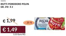 Prezzemolo e Vitale Mutti pomodoro polpa offerta