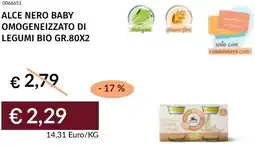 Prezzemolo e Vitale Alce nero baby omogeneizzato di legumi bio offerta