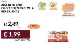 Prezzemolo e Vitale Alce nero baby omogeneizzato di mela bio offerta