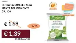 Prezzemolo e Vitale Serra caramelle alla menta del piemonte offerta