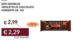 Prezzemolo e Vitale Novi novibloc tavoletta di cioccolato fondente offerta