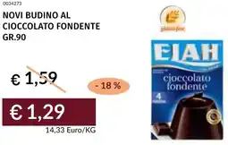 Prezzemolo e Vitale Novi budino al cioccolato fondente offerta