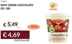 Prezzemolo e Vitale Novi crema cioccolato offerta