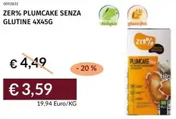 Prezzemolo e Vitale Zer% plumcake senza glutine offerta