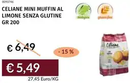 Prezzemolo e Vitale Celiane mini muffin al limone senza glutine offerta