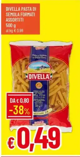 Galassia Divella pasta di semola formati assortiti offerta