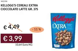 Prezzemolo e Vitale Kellogg's cereali extra cioccolato latte offerta