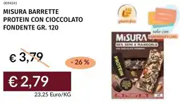 Prezzemolo e Vitale Misura barrette protein con cioccolato fondente offerta