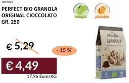 Prezzemolo e Vitale Perfect bio granola original cioccolato offerta
