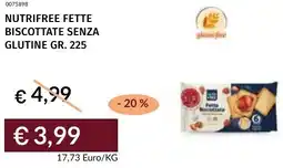 Prezzemolo e Vitale Nutrifree fette biscottate senza glutine offerta