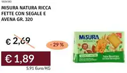 Prezzemolo e Vitale Misura natura ricca fette con segale e avena offerta
