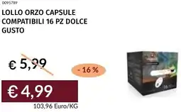 Prezzemolo e Vitale Lollo orzo capsule compatibili 16 pz dolce gusto offerta