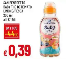 Galassia San benedetto baby thè deteinato limone/pesca offerta