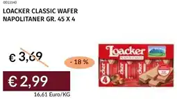Prezzemolo e Vitale Loacker classic wafer napolitaner offerta