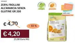 Prezzemolo e Vitale Zer% frollini all'arancia senza glutine offerta