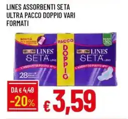Galassia Lines assorbenti seta ultra pacco doppio vari formati offerta