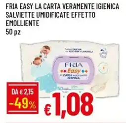 Galassia Fria easy la carta veramente igienica salviette umidificate effetto emolliente offerta