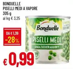 Galassia Bonduelle piselli medi a vapore offerta