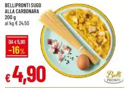 Galassia Bellipronti sugo alla carbonara offerta