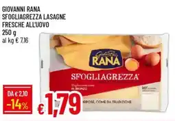 Galassia Giovanni rana sfogliagrezza lasagne fresche all'uovo offerta