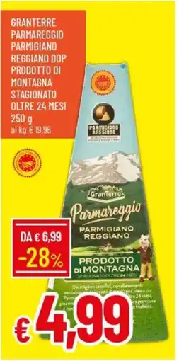 Galassia Granterre parmareggio parmigiano reggiano dop prodotto di montagna stagionato oltre 24 mesi offerta