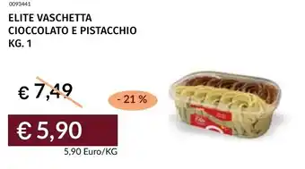 Prezzemolo e Vitale Elite vaschetta cioccolato e pistacchio offerta
