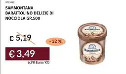 Prezzemolo e Vitale Sammontana barattolino delizie di nocciola offerta
