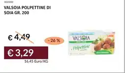 Prezzemolo e Vitale Valsoia polpettine di soia offerta