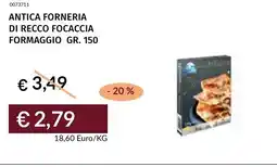 Prezzemolo e Vitale Antica forneria di recco focaccia formaggio offerta
