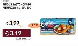 Prezzemolo e Vitale Findus bastoncini di merluzzo x12 offerta
