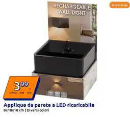 Action Applique da parete a LED ricaricabile / diversi colori offerta
