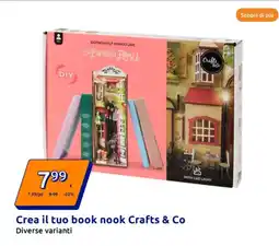 Action Crea il tuo book nook crafts & co diverse varianti offerta