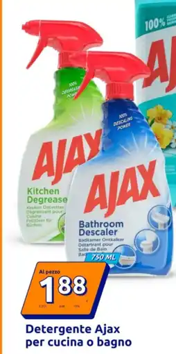 Action Detergente Ajax per cucina o bagno offerta