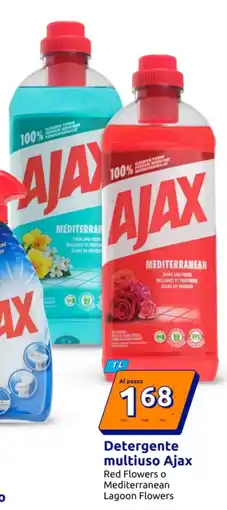 Action Detergente multiuso Ajax Red Flowers o Mediterranean Lagoon Flowers offerta