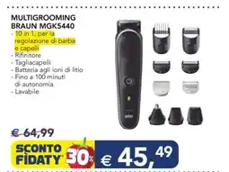 Esselunga MULTIGROOMING BRAUN MGK5440 offerta