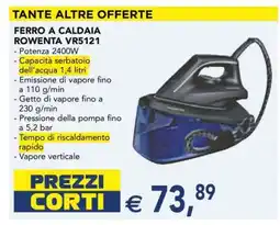 Esselunga Ferro a Caldaia Rowenta VR5121 offerta