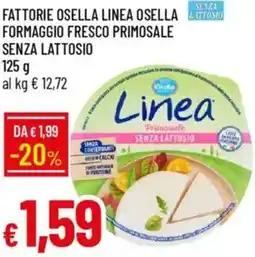 Galassia Fattorie osella linea osella formaggio fresco primosale senza lattosio offerta