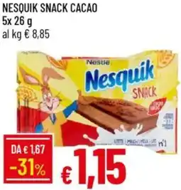 Galassia Nesquik snack cacao offerta