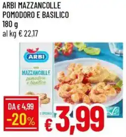 Galassia Arbi mazzancolle pomodoro e basilico offerta