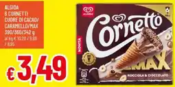 Galassia Algida 6 cornetti cuore di cacao/caramello/max offerta