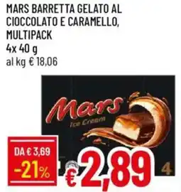 Galassia Mars barretta gelato al cioccolato e caramello, multipack offerta