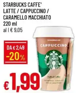 Galassia Starbucks caffe' latte / cappuccino / caramello macchiato offerta