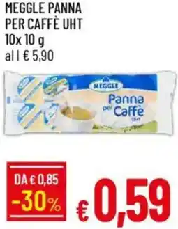 Galassia Meggle panna per caffè uht offerta