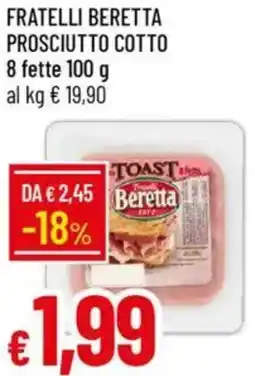 Galassia Fratelli beretta prosciutto cotto offerta