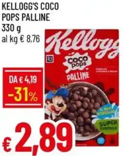 Galassia Kellogg's coco pops palline offerta