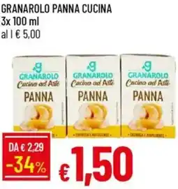 Galassia Granarolo panna cucina offerta