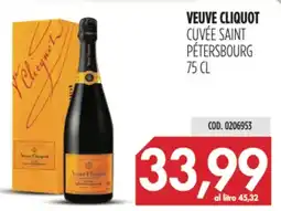 Carico Cash & Carry Veuve cliquot cuvée saint pétersbourg offerta